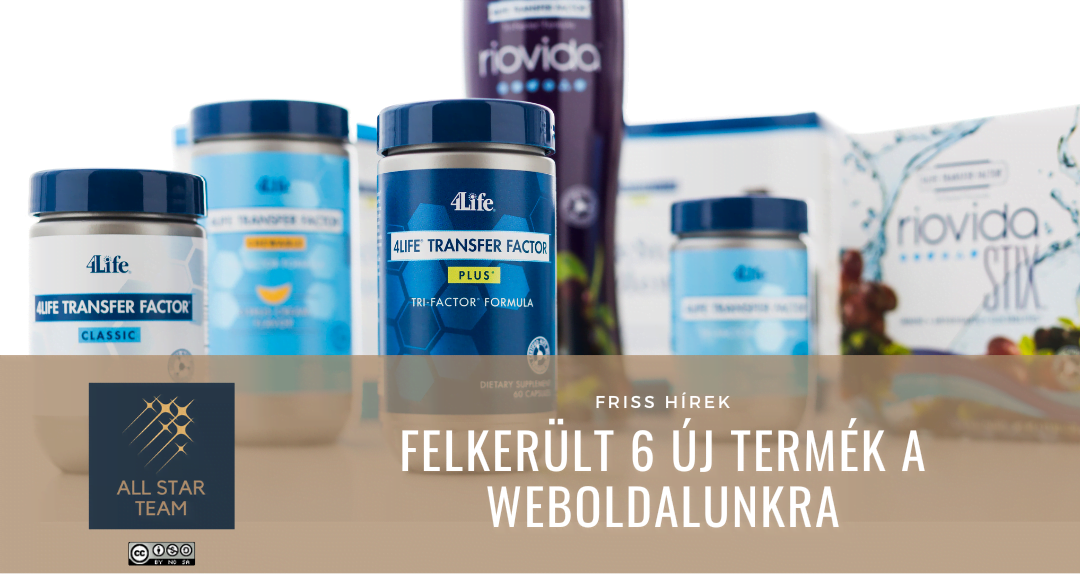 Felkerült 6 új termék a weboldalunkra
