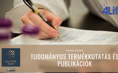 Tudományos termékkutatás és publikációk